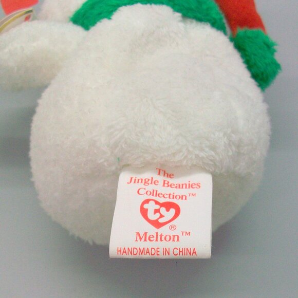 Ty Jingle Beanies Snowmen Ornament Set 2002 Snowgirl 2003 Chillin 2004 Melton - Picture 9 of 15